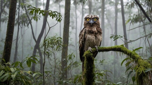  Great Potoo and the Rising Mist