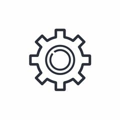 Monoline Gear Settings Icon Duo