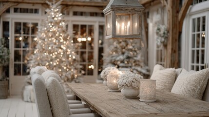 A festive dinner shared by a family gathering inside a cozy home  
