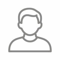 Simple Outline User Profile Icon Design