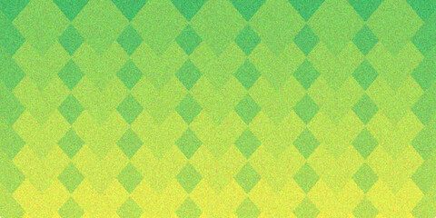 Green striped geometric seamless pattern with vintage triangle and square shapes for a colorful fabric or wallpaper design illustration