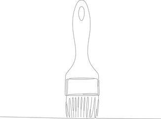Simple Line Art Paint Brush Equipment For Artist Illustration