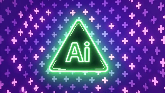 Ai design tutorial: creating neon ai logo with adobe illustrator and ai art background effect 3d