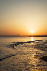 Mediterranean beautiful landscape - morning sunrise