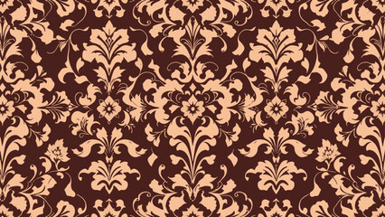 Damask vector seamless pattern. Vintage, paisley elements. Traditional, Turkish motifs. Great for fabric and textile, wallpaper, packaging or any desired idea.