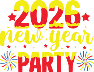 Happy new year vector t-shirt design