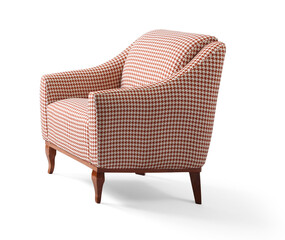 modern armchair isolated on white background .