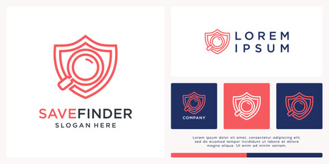 Save finder logo design template