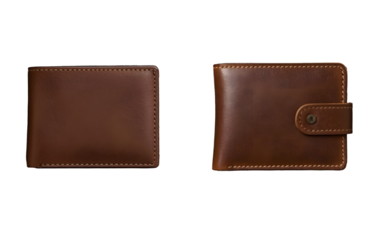 brown leather wallet