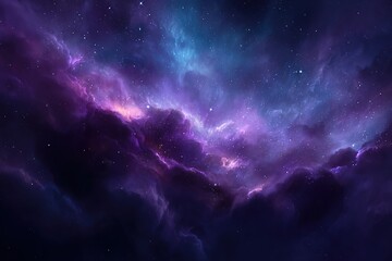 Fototapeta premium Stunning cosmic scene displaying vibrant colors and swirling clouds in a deep space setting