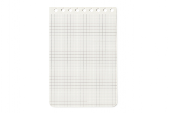 Transparent PNG of a Spiral-bound Grid Notebook for Digital Design