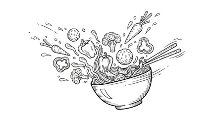 Illustration of a cowboy hat with a decorative band, rendered in a simple black and white line drawing style.