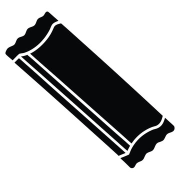 candy bar vector icon on white background