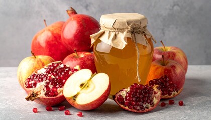 Rosh Hashanah: Apples Pomegranates and Honey for a Sweet New Year.