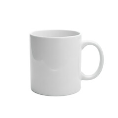 Blank White Coffee Mug Isolated On Transparent Background