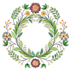 Elegant vector set of decorative floral wreaths and frames for invitations and design projects
