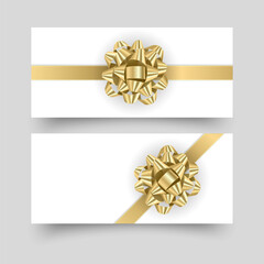 Elegant Gift Voucher, or gift card with Sparkling Glitter