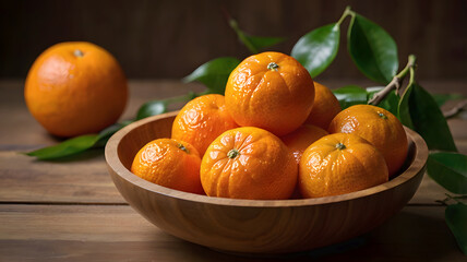 tangerines in a bowl