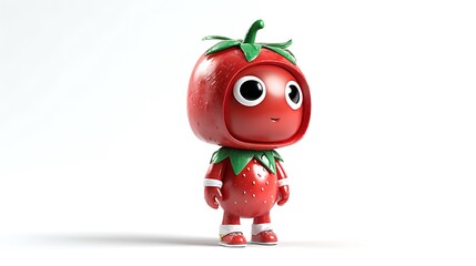 3d cartoon character tomato costume