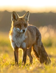 Fox in golden light