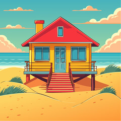 Real estate Beachside bungalow steps away from sand dunes