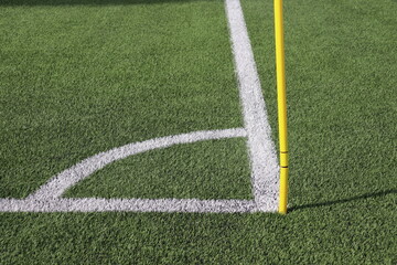 Corner Flag on a Soccer Field