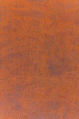 rusted steel sheet texture with embossed spherical indentations pattern