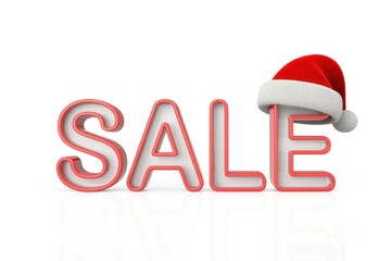 Christmas Sale Event: Festive Shopping Discounts & Seasonal Retail Promotions with Santa Hat Motif