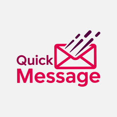 Abstract message vector logo