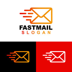 Fast mail delivery logo design