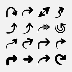 Thin to thick arrows