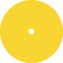 yellow ball isolated on white