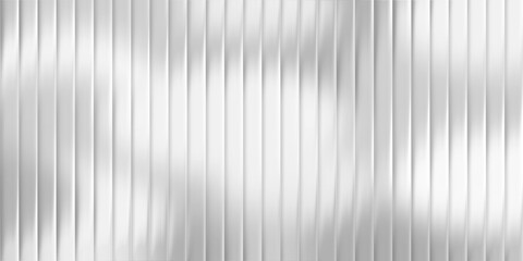 Fototapeta premium Clean White and Silver Abstract Background with Glossy Vertical Lines and Bright Light Reflection