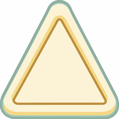Minimalist Warning Triangle Icon Design