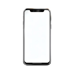 Sleek Modern Smartphone with Blank Screen on Minimalist Base, Digital Mockup, isolated on transparent background