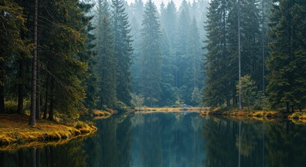 "Evergreen Escape: Natural Backgrounds that Bring Calm and Balance"
