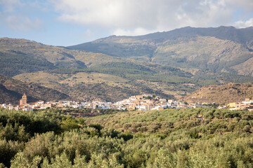 Fototapeta premium a view of Abrucena village, province of Almeria, Andalusia, Spain