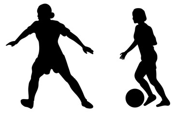 Two players marking each other with the ball stopped in a tactical situation