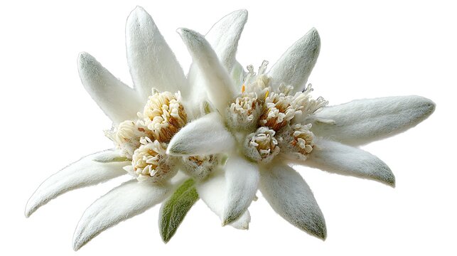 edelweiss flower white background