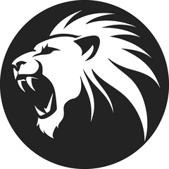 Roaring Lion vector icon 