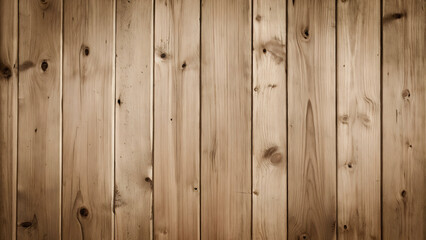 Fototapeta premium Rustic Light Brown Wood Planks Background Texture with Natural Grain and Knots. Vintage Hardwood Surface for Design and Decor Projects.