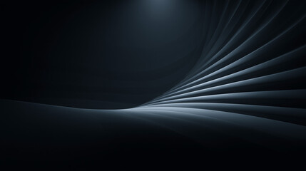 Futuristic Abstract Lines in Dark Gradient with Radiating Motion