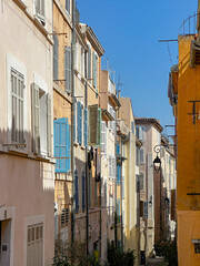 Classical French Architecture of Marseille on a Summer Morning