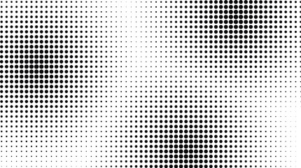 Halftone pattern with black squares on a white background, creating a gradient effect.