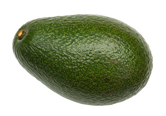 Fresh green avocado isolated on a clean backdrop, healthy fruit rich in nutrients for vegan and vegetarian diets