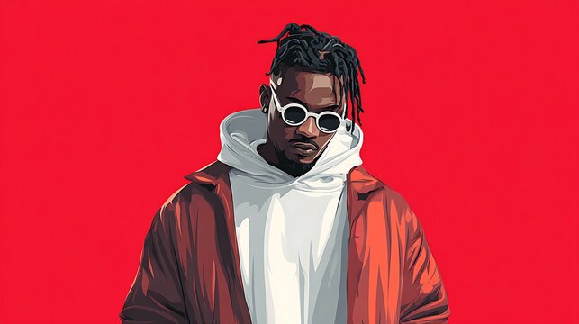 portrait of human vector illustration