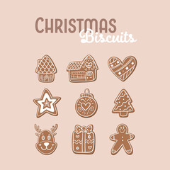 Christmas Biscuits vector