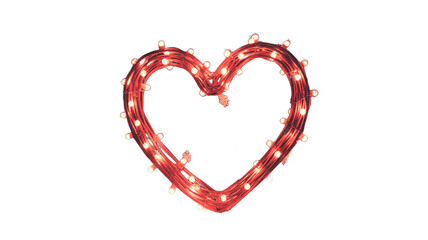 A radiant heart-shaped light illuminating love and affection.