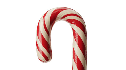 Obraz premium A close-up shot of a classic red and white striped candy cane.