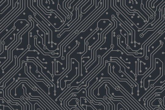 stylized pcb circuit pattern technology background high contrast electronic network vector ai eps jpeg png